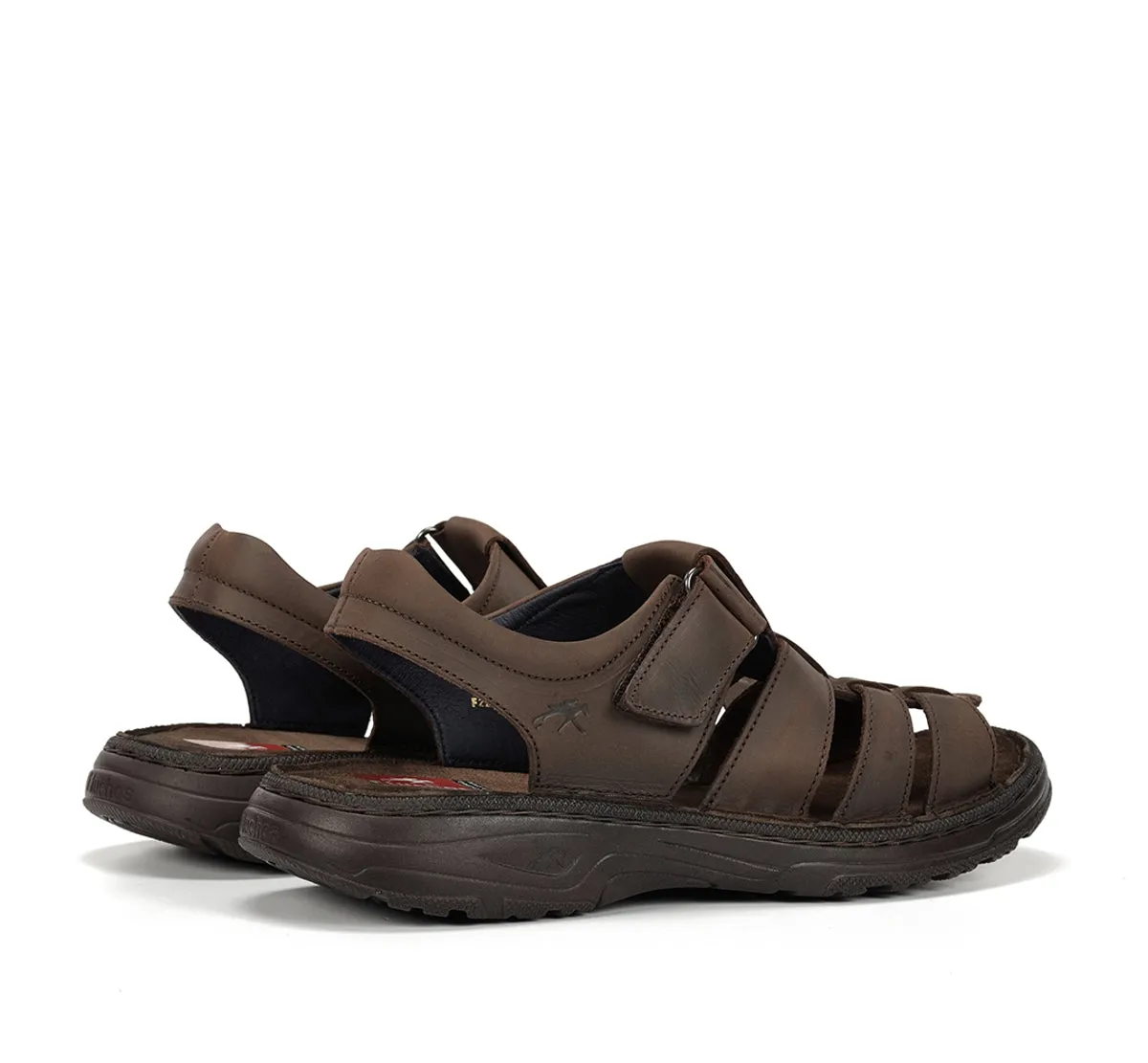 Fluchos Azores F2200 sandali uomo marrone velcro