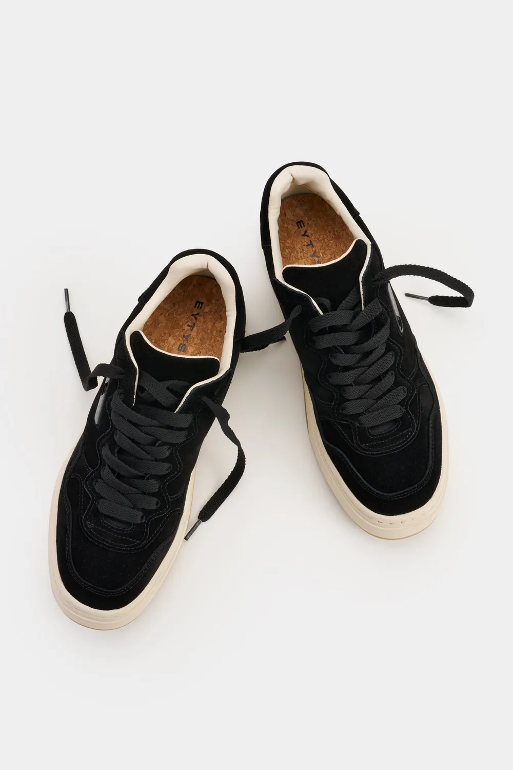 Eytys Trophy Black Suede sneakers nere court