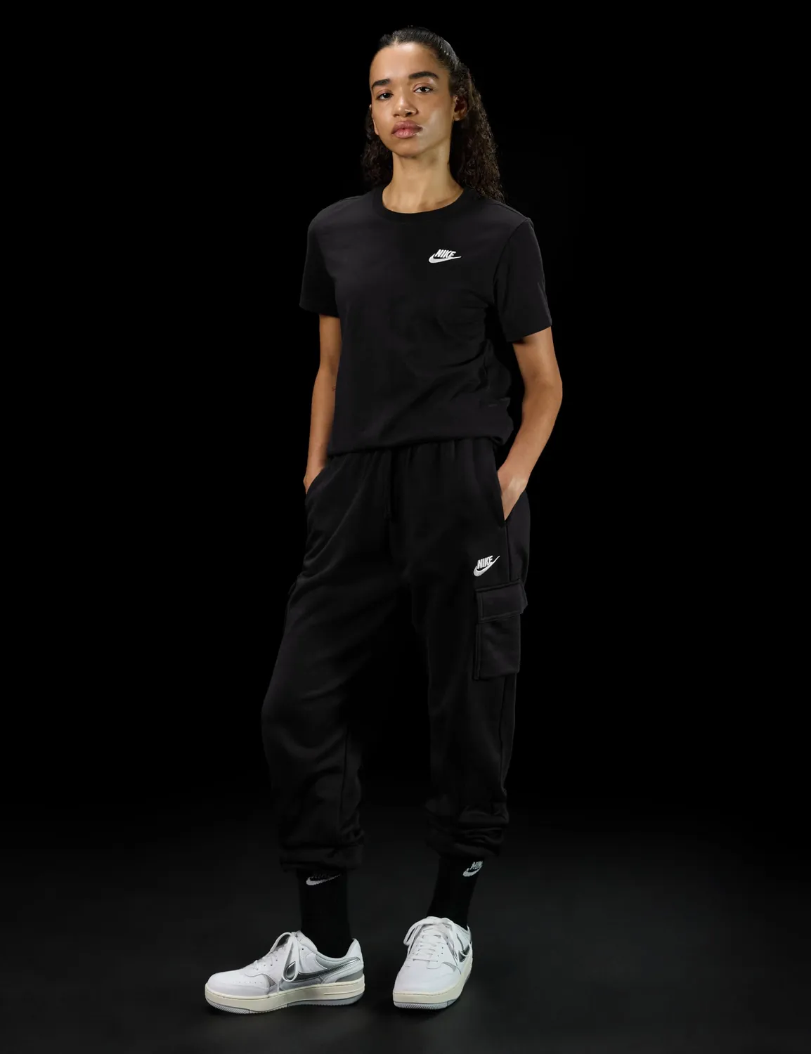 Nike NSW Club t-shirt uomo bianca L