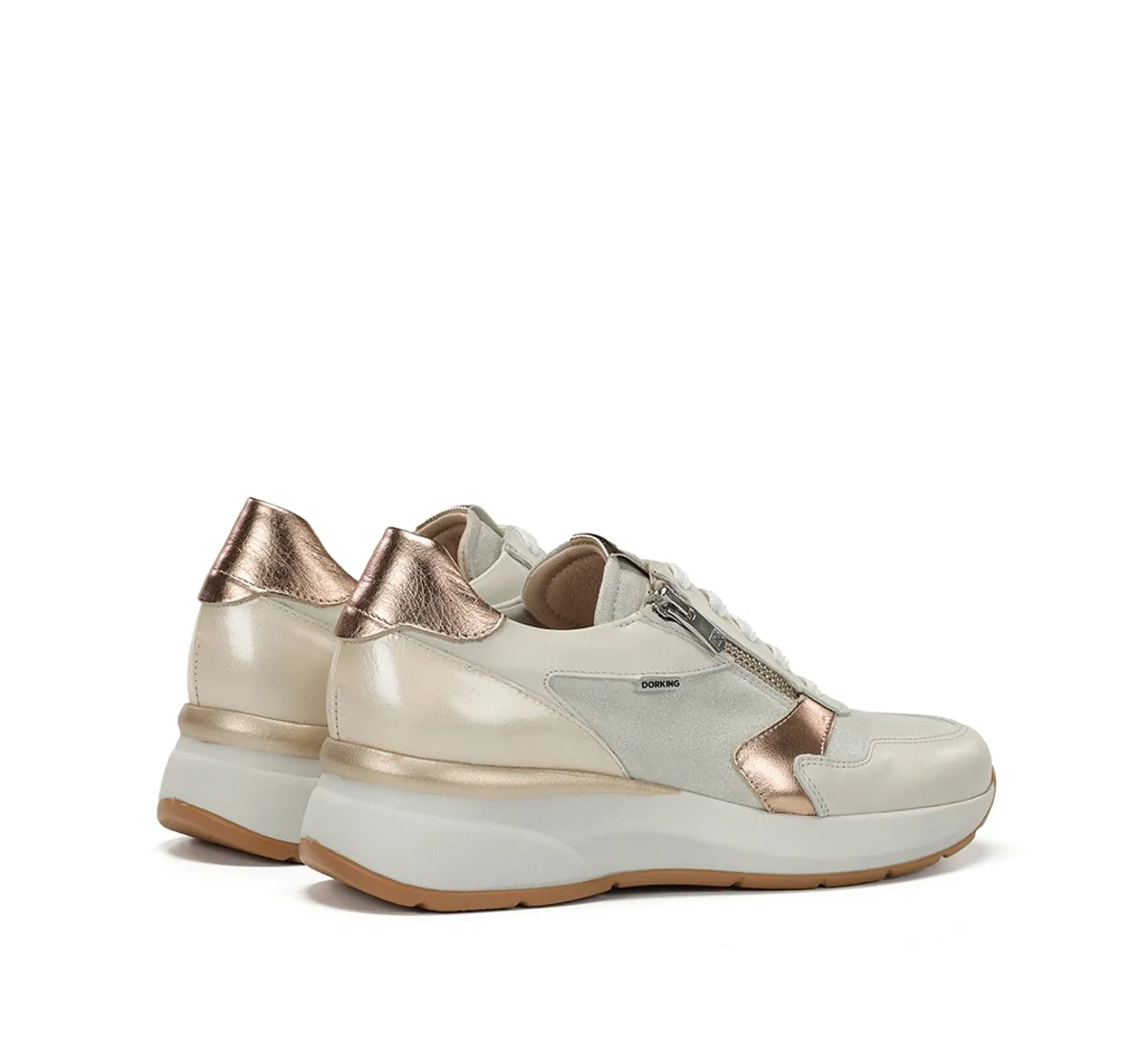 Fluchos Flix D9673 sneakers bianche donna con zeppa