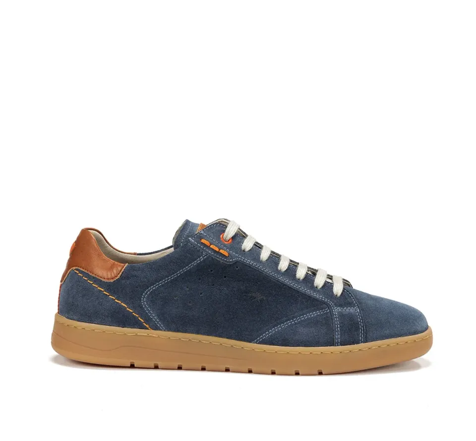 Fluchos Leo F1727 sneakers uomo blu suola retro