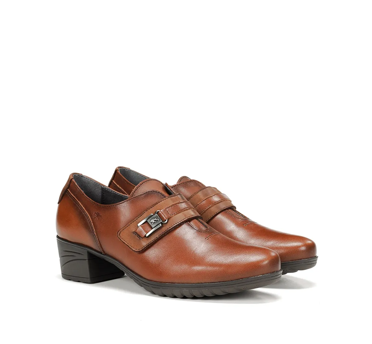 Fluchos Charis F0587 scarpe marroni donna tacco medio