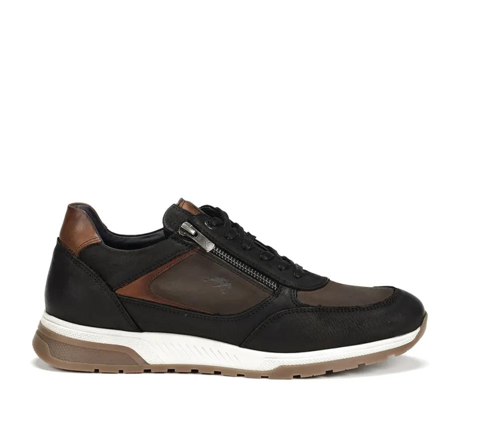 Fluchos Louis F1603 sneakers uomo nero in pelle