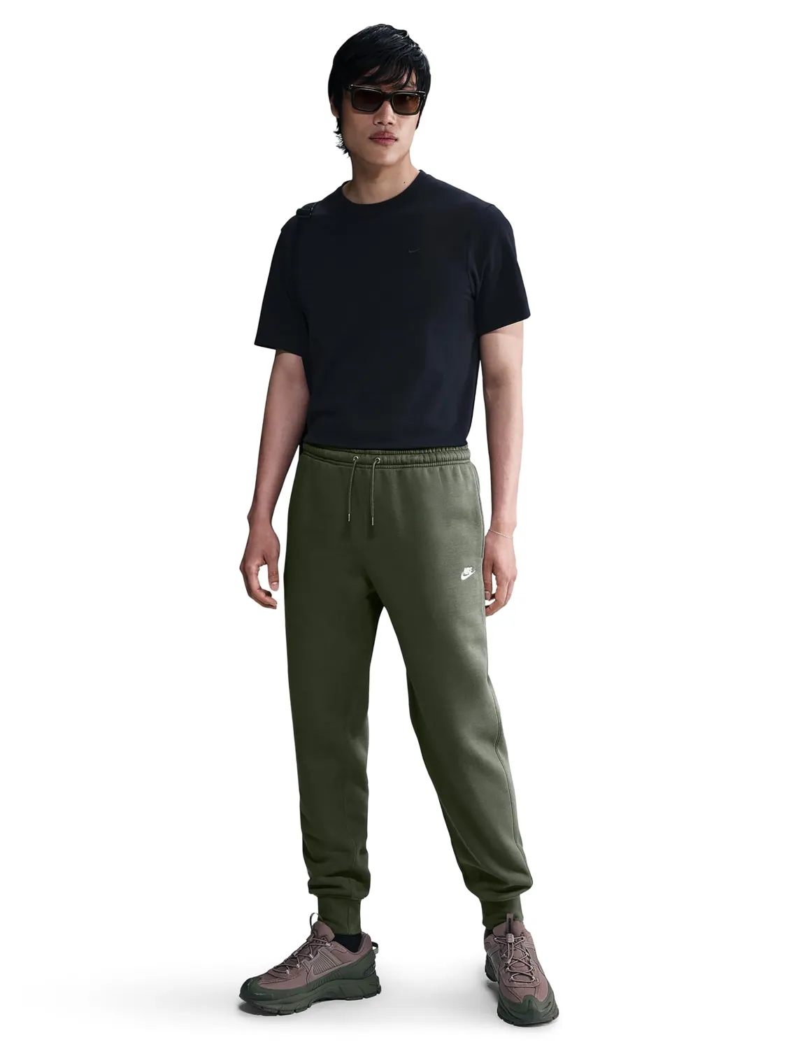 Nike Club BB pantaloni tuta uomo M neri morbidi