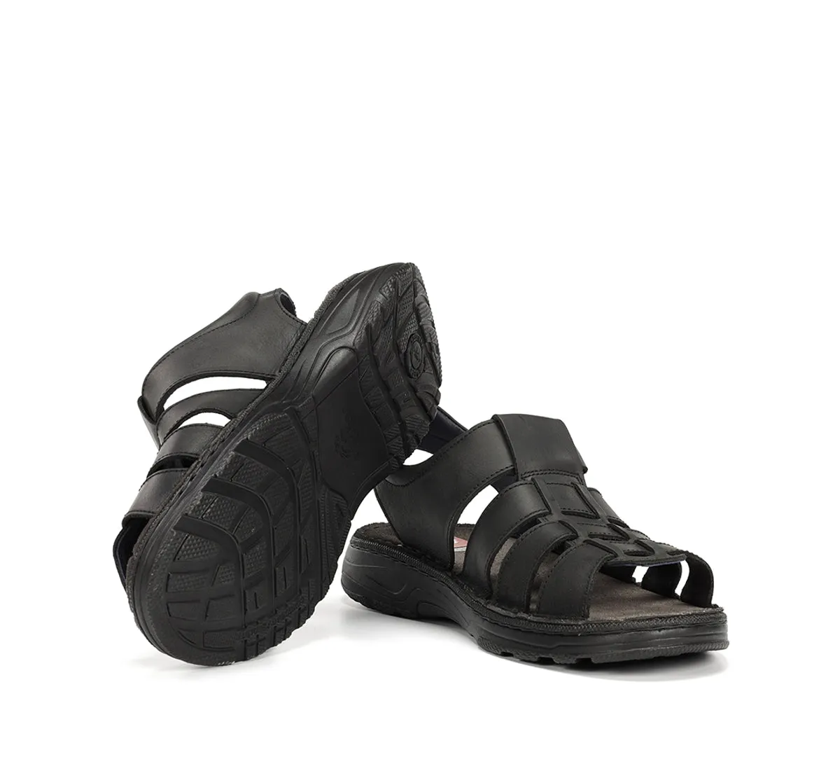 Fluchos Azores F2200 Sandali Uomo Neri Velcro