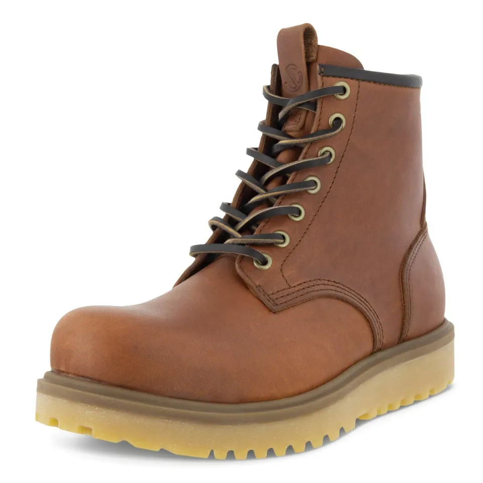 Ecco Staker stivali uomo pelle color rust