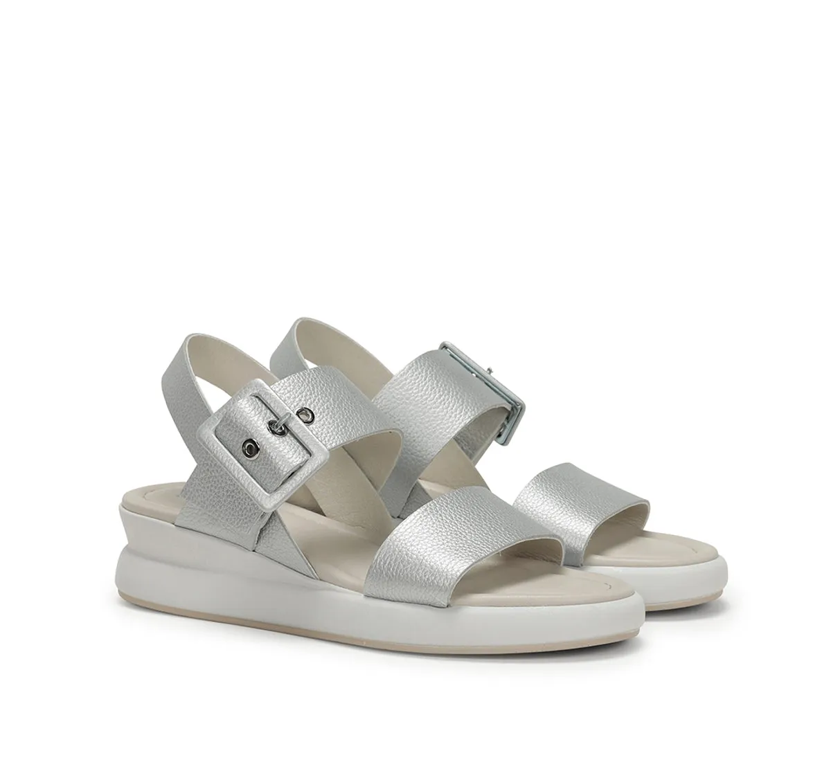 Dorking Slam D9088 sandali donna argento fibbie