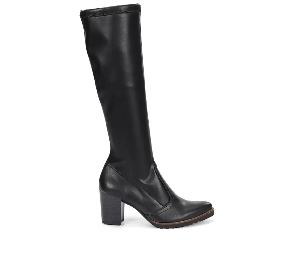 Fluchos Thais D7890 stivale nero donna tacco comodo