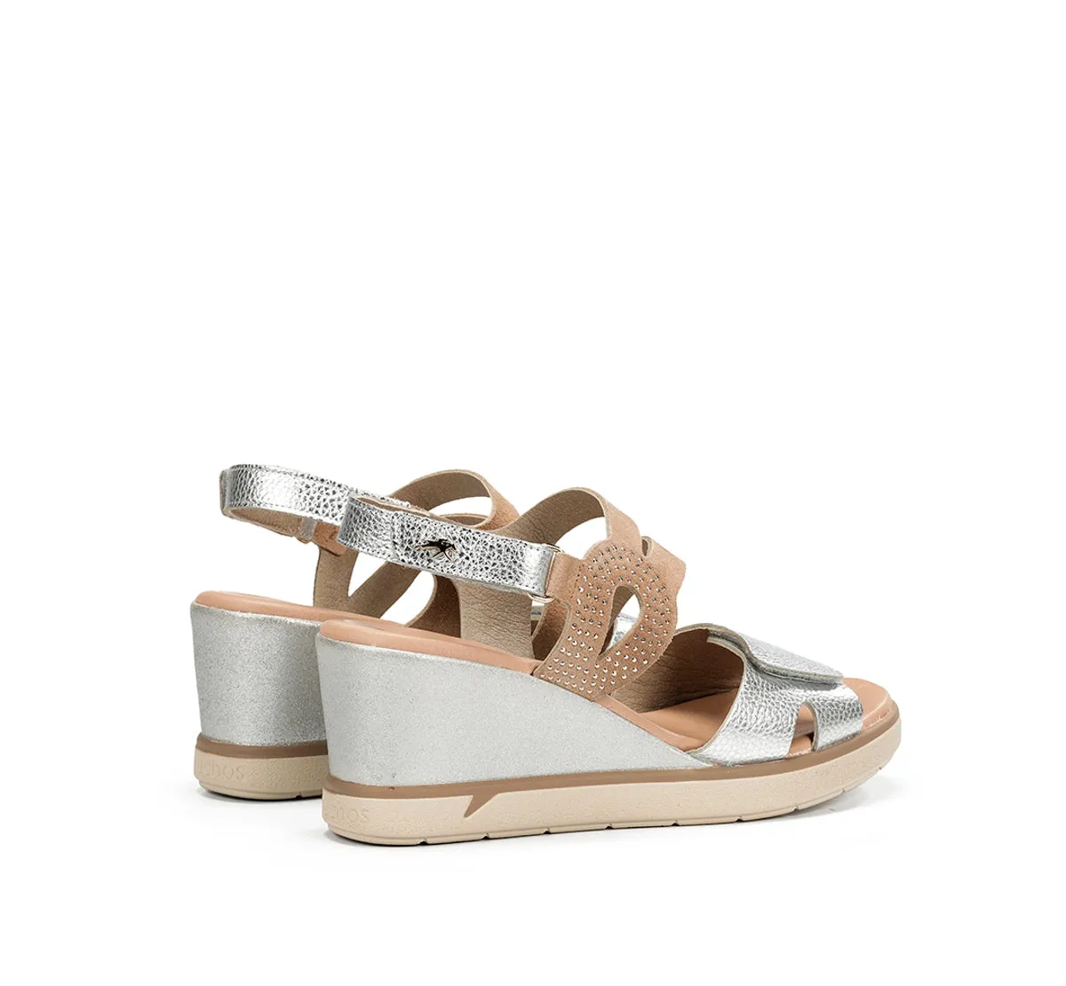 Fluchos Smash F2169 Sandali Donna Argento con Zeppa