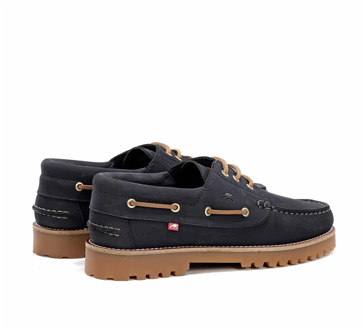 Fluchos Scott F0054 Scarpe Barca Uomo Blu Gomma