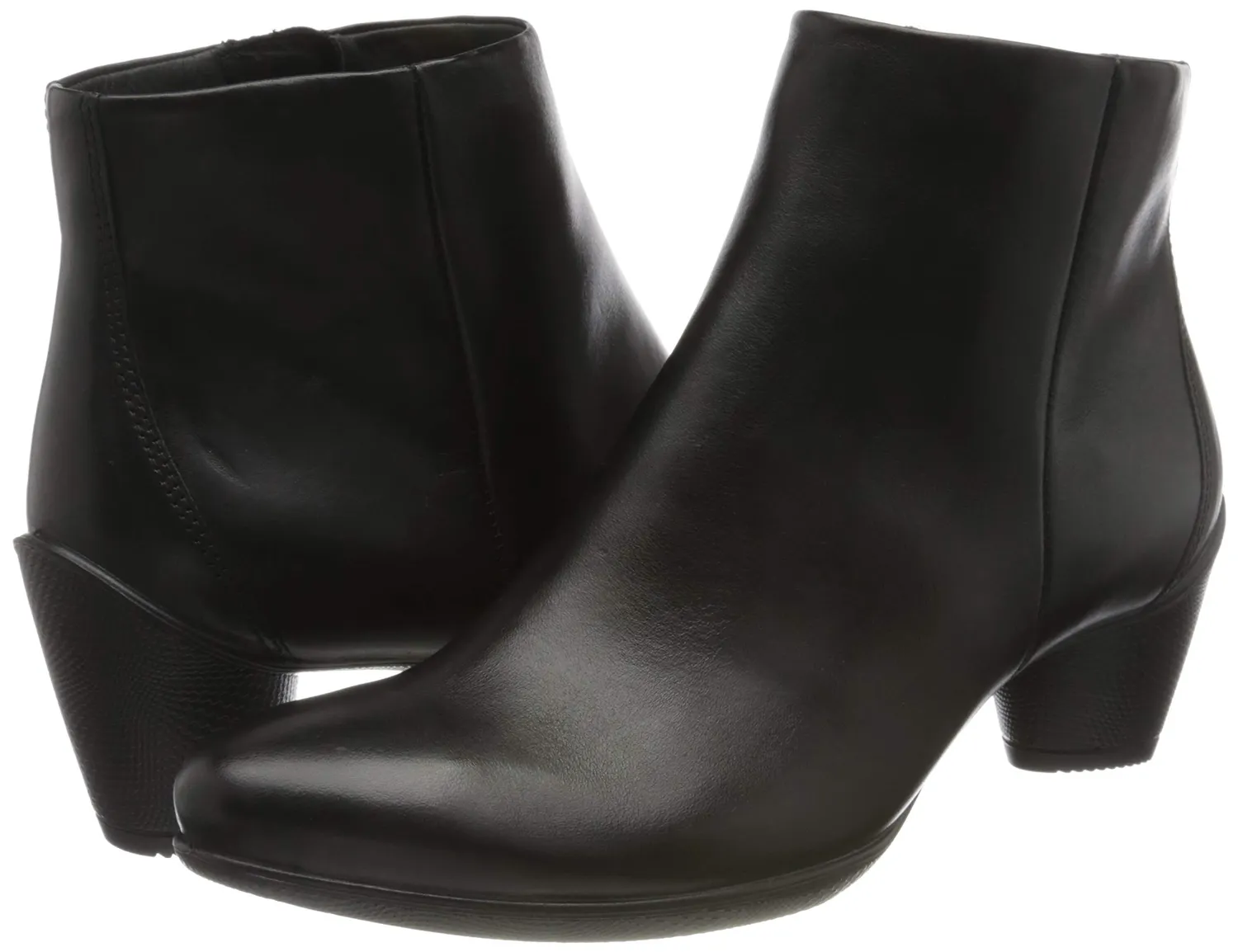 Ecco Sculptured 45 stivaletti donna neri tacco comodo
