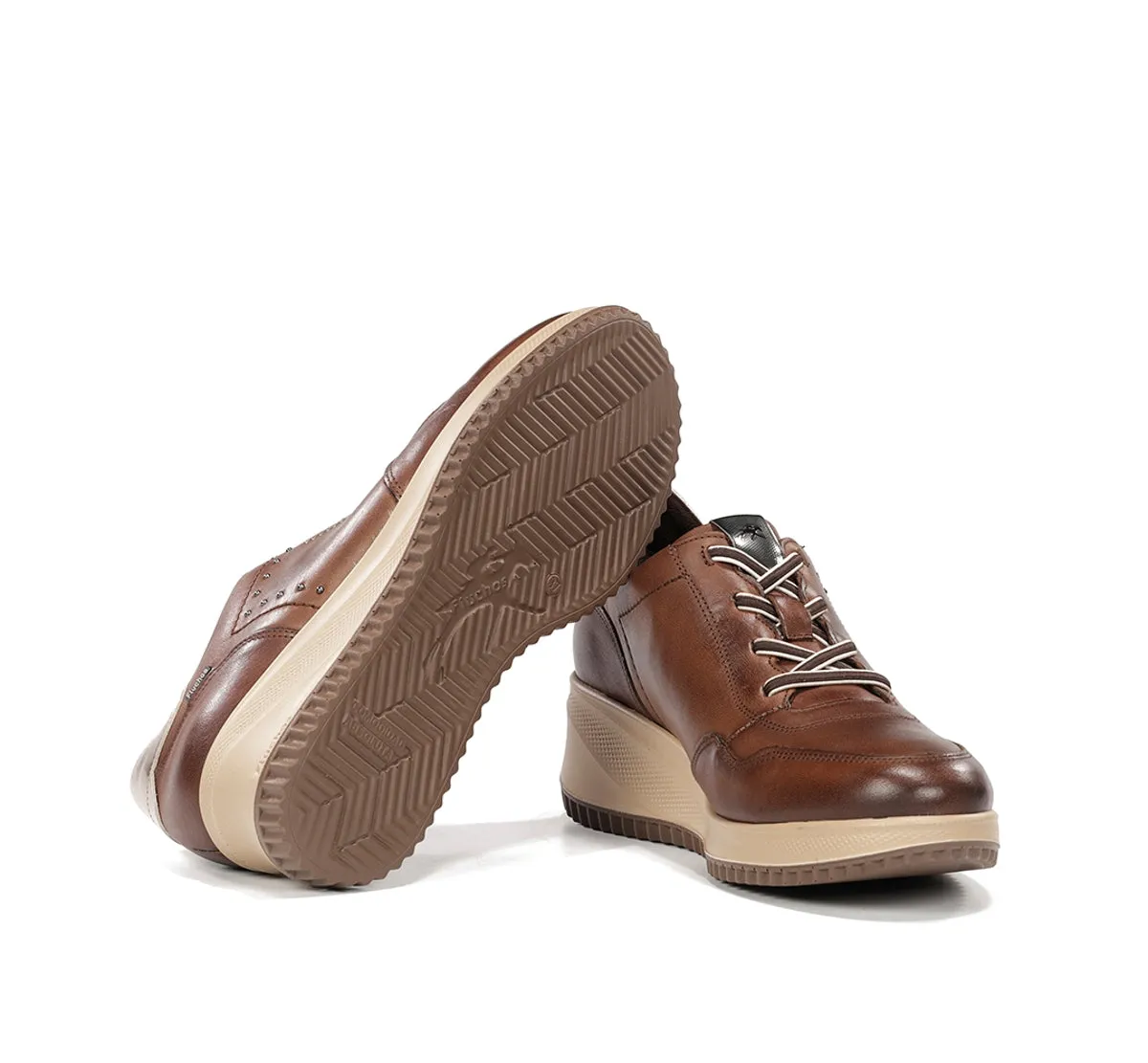 Fluchos Novax F2545 sneakers donna marroni zeppa