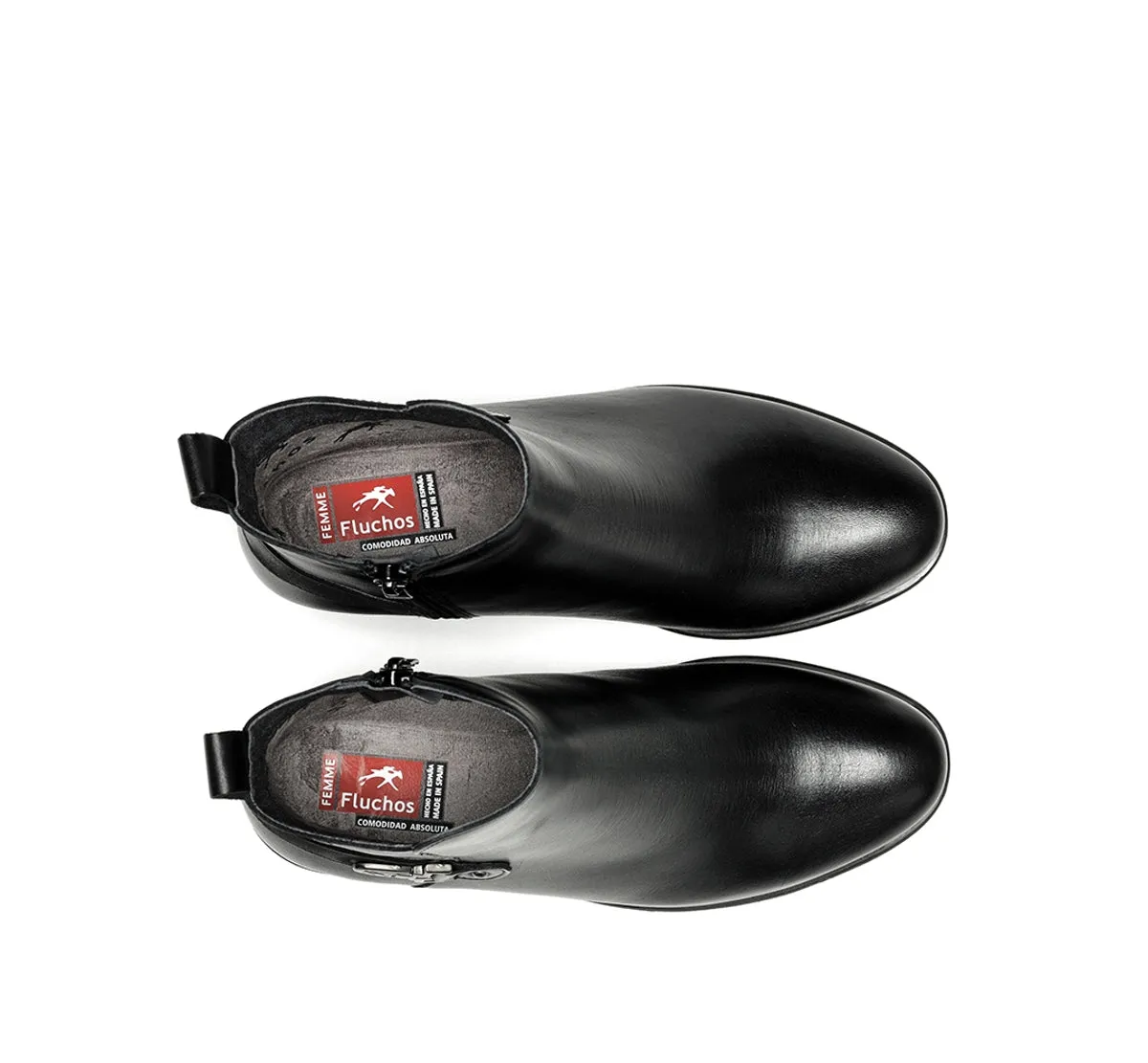 Fluchos Nydia F1798 stivaletti donna nero eleganti