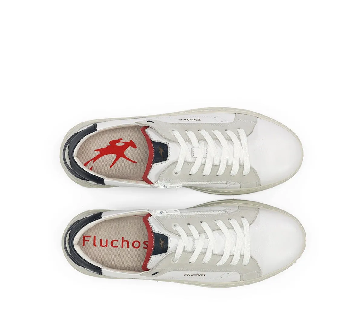 Fluchos Nemo F2216 sneakers bianche uomo suola alta