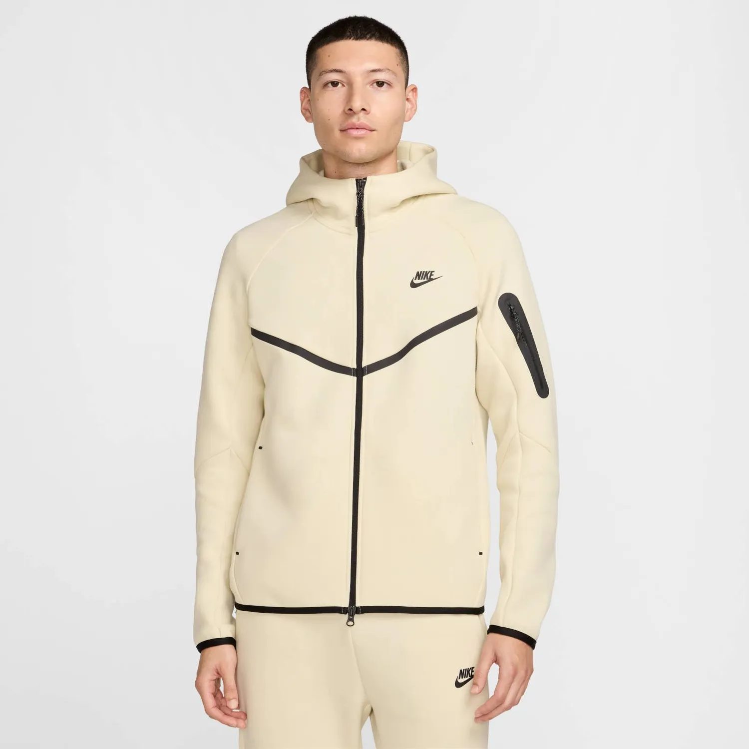 Nike Tech Windrunner felpa zip uomo M in pile caldo