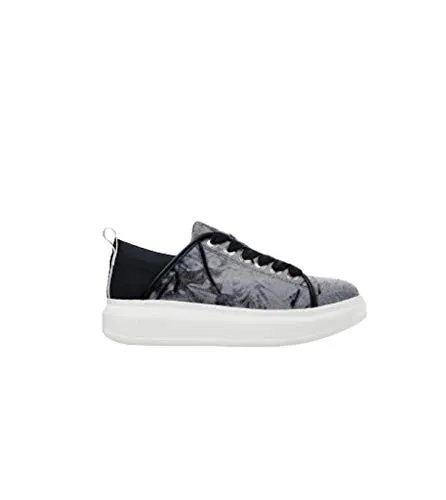 Alexander Smith Wembley Black sneakers donna nero pitone iridescente