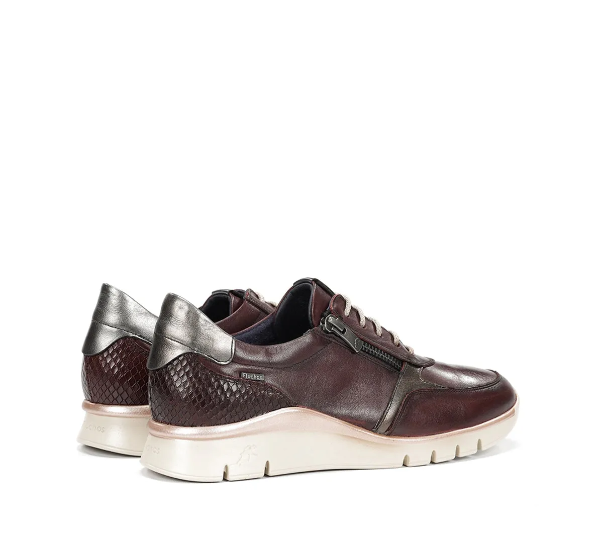Fluchos Union F2070 sneakers donna bordeaux pianta larga