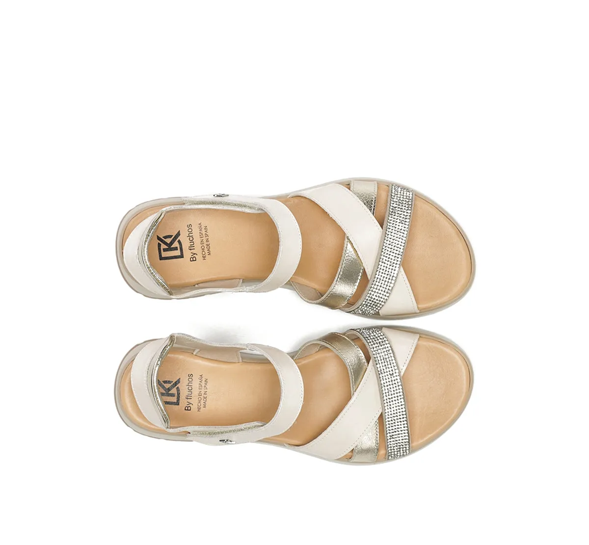 Fluchos Ter D9728 Sandali Bianco Comodi