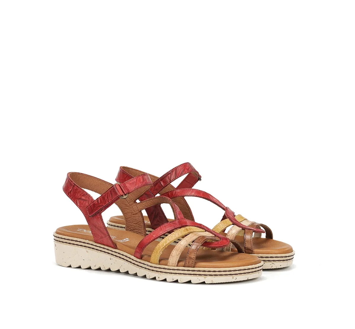 Fluchos Espe D9113 sandali donna rossi