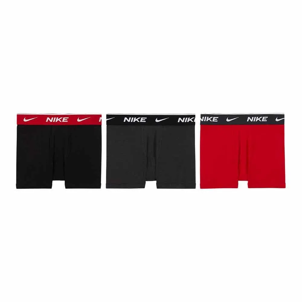 Nike Everyday boxer bambino nero cotone stretch pacco da 3