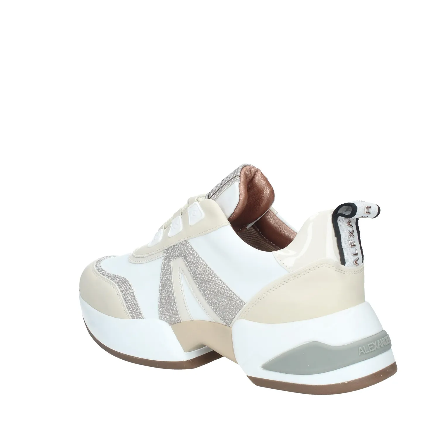 Alexander Smith Marble sneaker bianco oro glitter donna 40mm