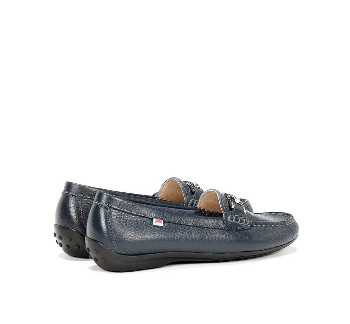 Fluchos Bruni F0804 mocassini donna blu pelle