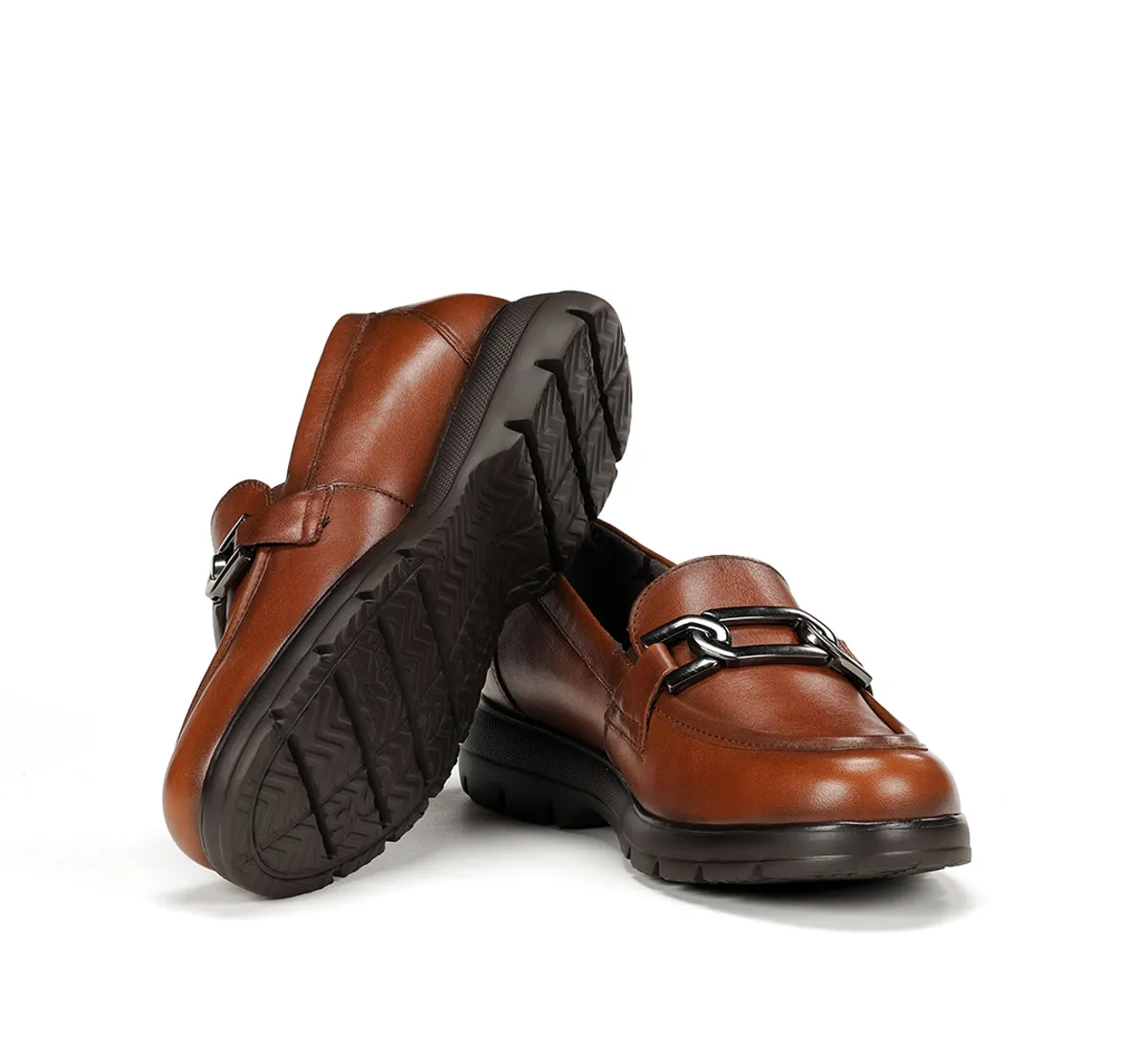 Fluchos Gladis F1794 mocassini donna marroni comodi