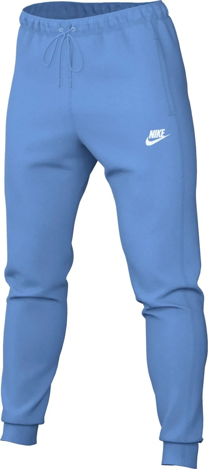 Nike Squad pantaloni tuta uomo grigio pile banda bianca