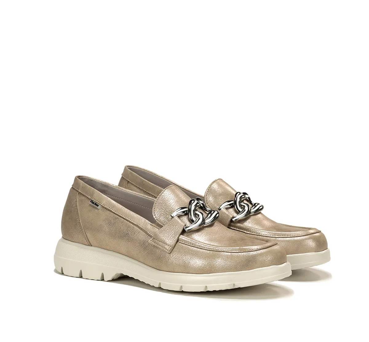 Fluchos Gladis F1937 mocassini donna oro Light