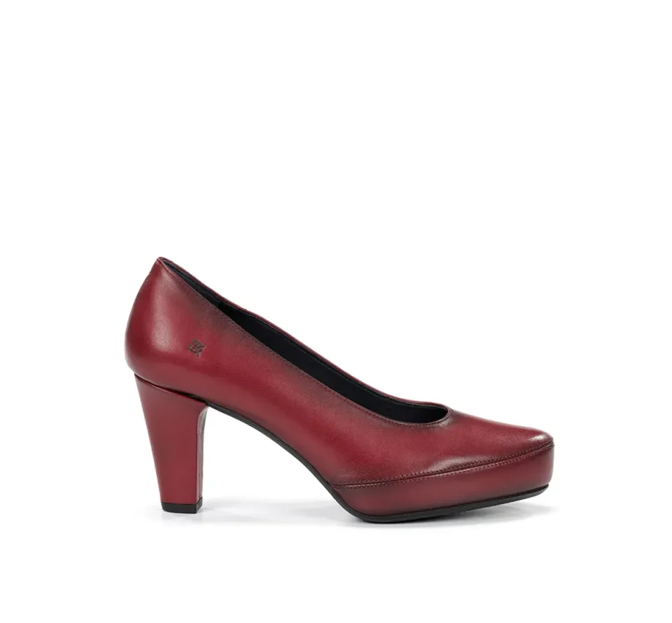 Dorking Blesa D5794 scarpe donna bordeaux tacco