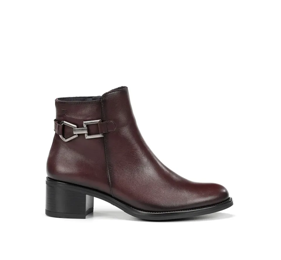 Fluchos Chiara D9347 stivaletti donna bordeaux tacco