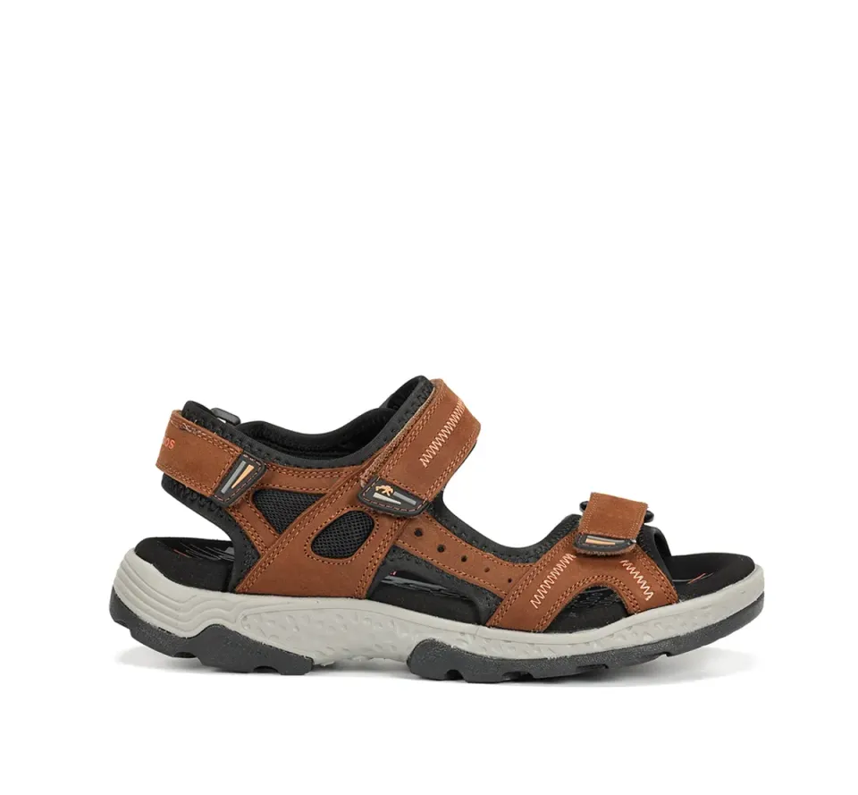 Fluchos Missouri F2411 sandali uomo marroni regolabili