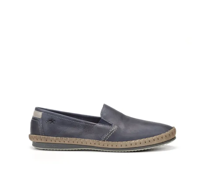 Fluchos Bahamas 8264 mocassini uomo blu senza lacci