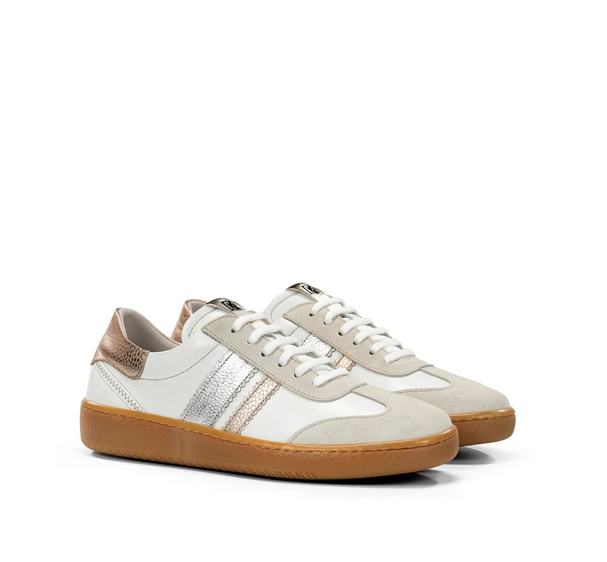 Fluchos Lynn D9476 Sneaker Donna Taupe con Velcro