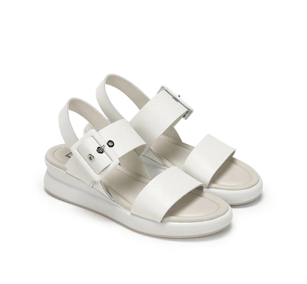 Dorking Slam D9088 sandali donna bianchi fibbie