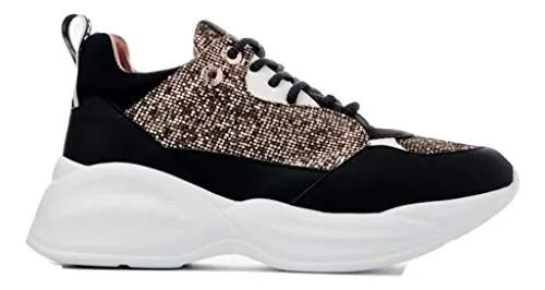Alexander Smith London Eye sneakers donna gold plateau pelle