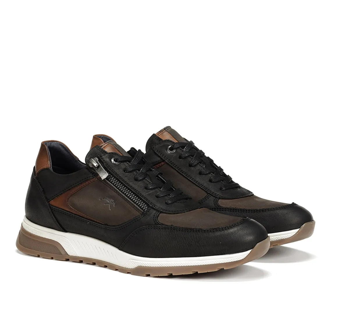 Fluchos Louis F1603 sneakers uomo nero in pelle