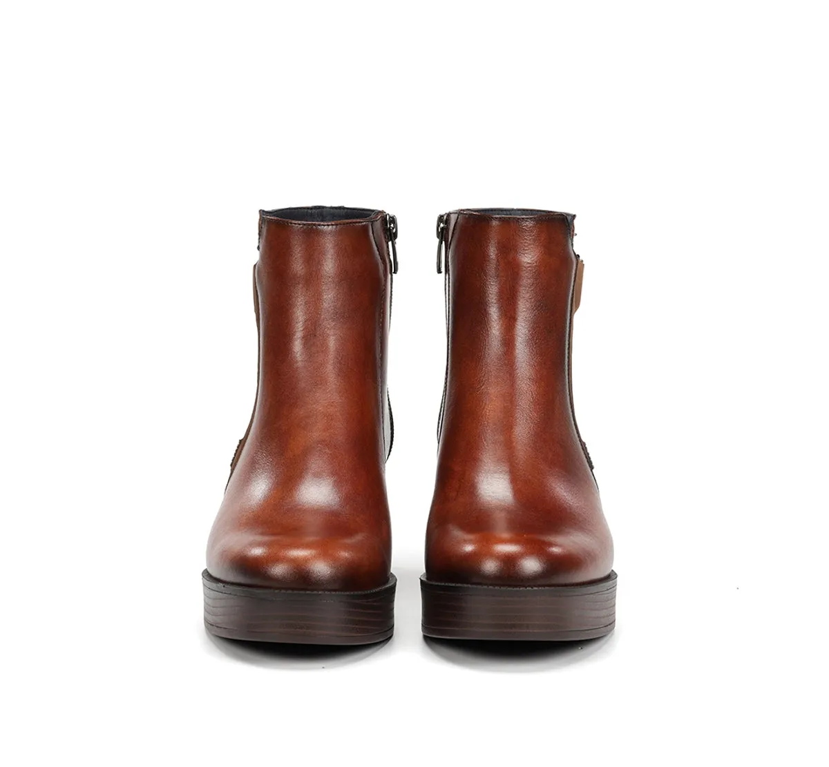 Dorking Bowy D9589 stivaletti donna marroni tacco stabile