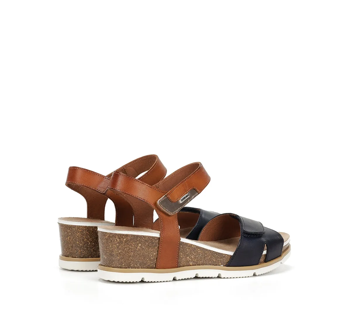 Fluchos Gold D9512 sandali zeppa donna blu