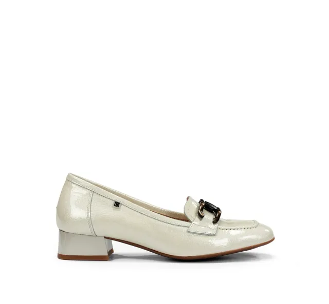 Fluchos Gia D9303 mocassini donna taupe tacco