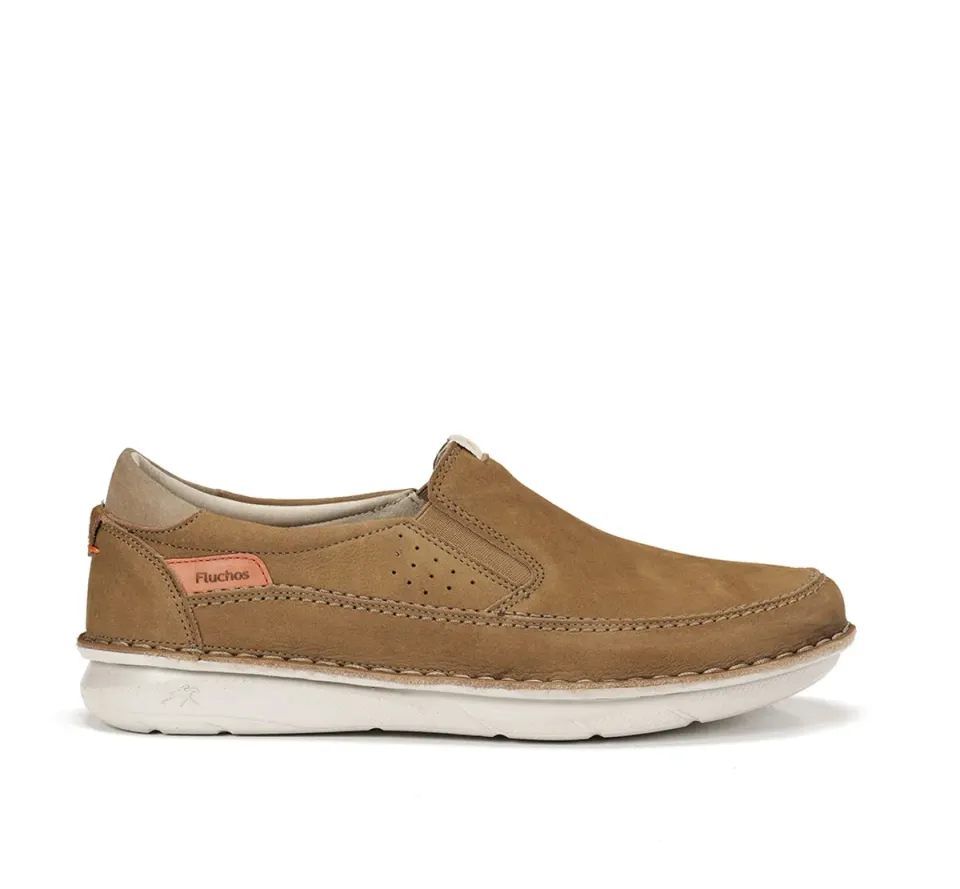 Fluchos Parker F2001 Slip On Uomo Marrone Leggera