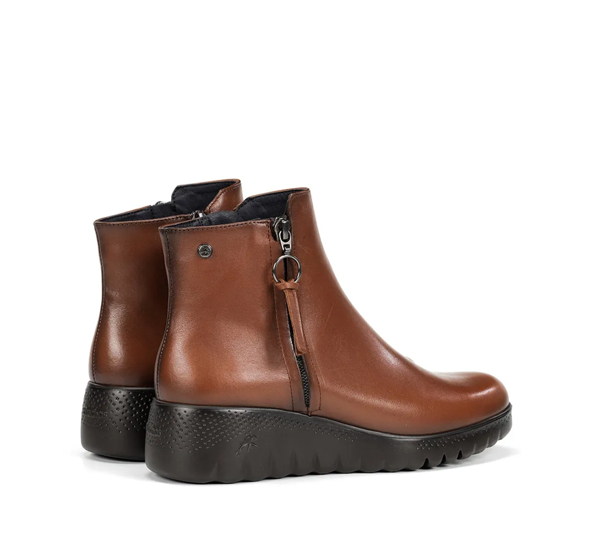 Fluchos Live F2100 tronchetti donna marroni zeppa