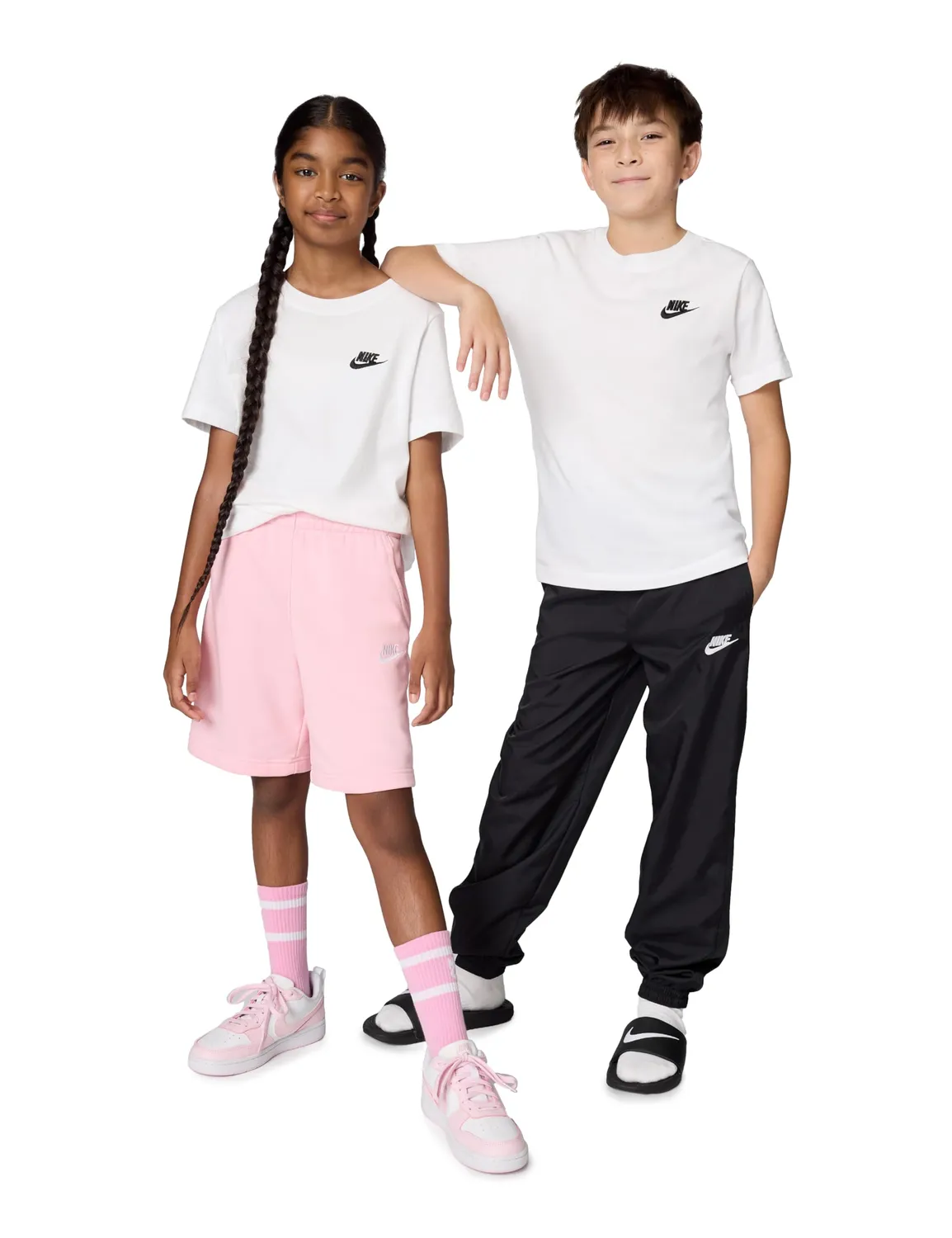 Nike NSW Futura maglietta bambino cotone logo grande