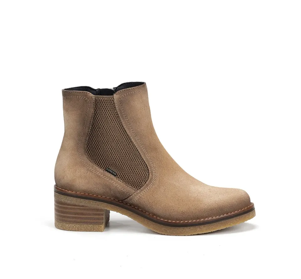 Dorking Lucero D9542 stivaletti donna taupe tacco