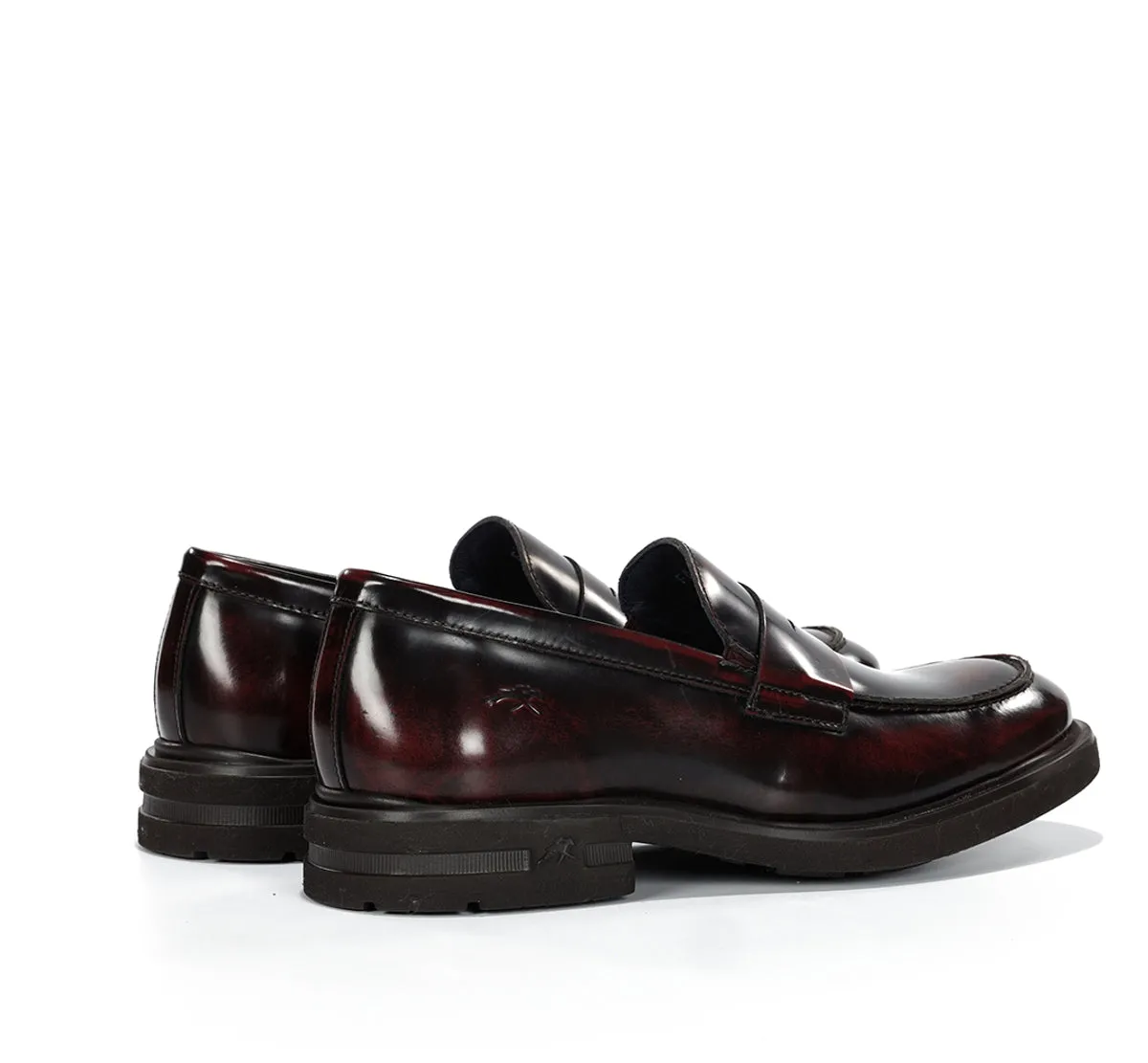 Fluchos Belgas F0633 Mocassini Bordeaux Uomo