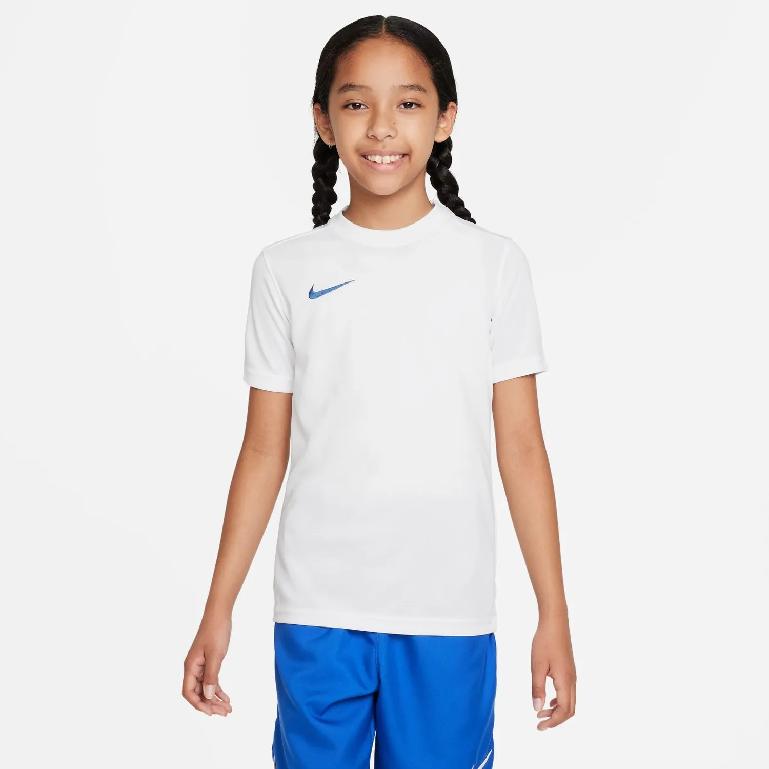 Nike Park VII maglia calcio bambino bianco blu
