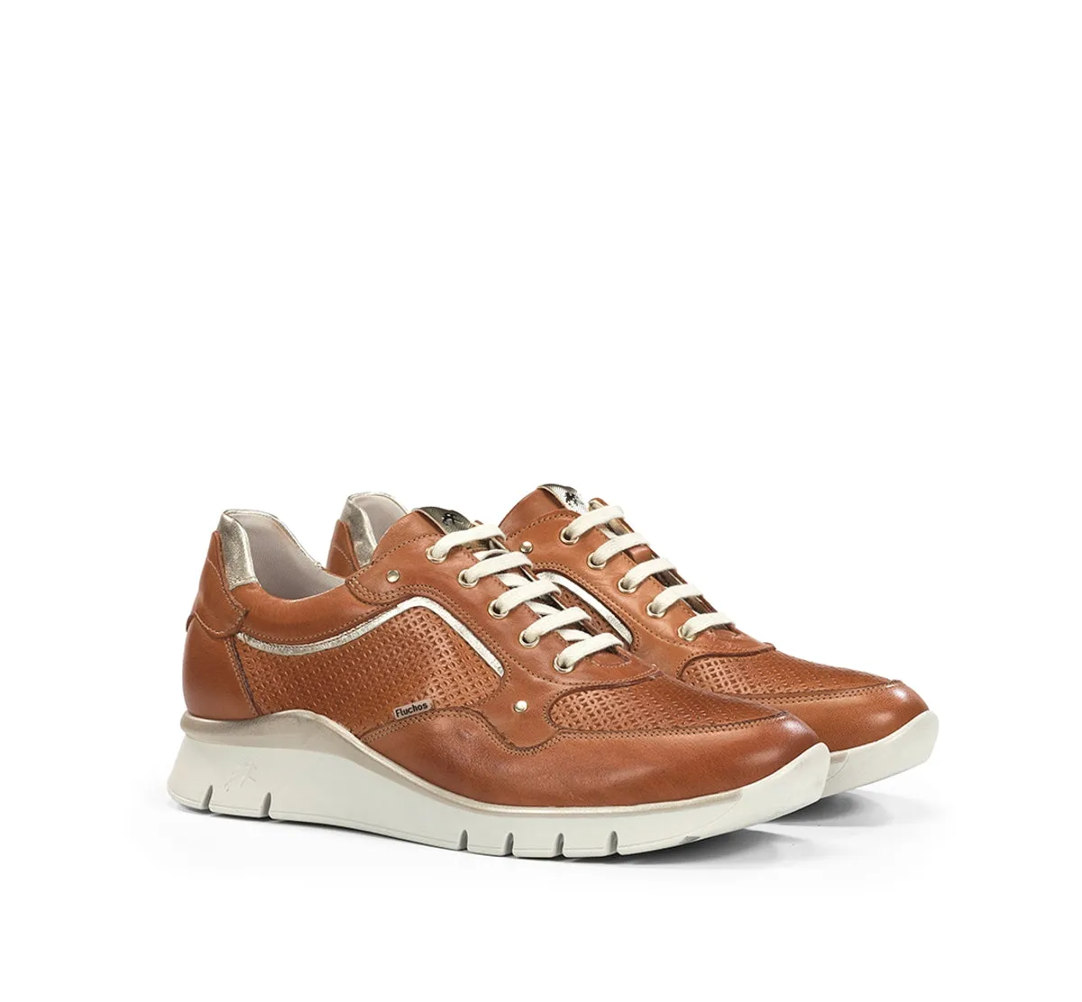 Fluchos Union F2175 sneakers marroni donna pianta ampia