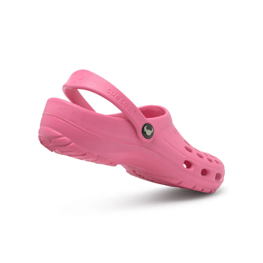 Suecos Loki Kids zoccoli bimbi rosa leggeri