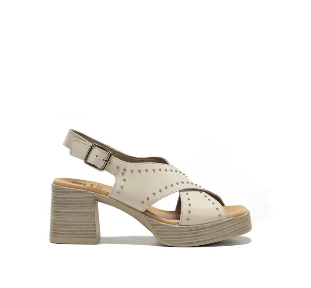 Fluchos Diamond D9333 sandali bianco tacco largo