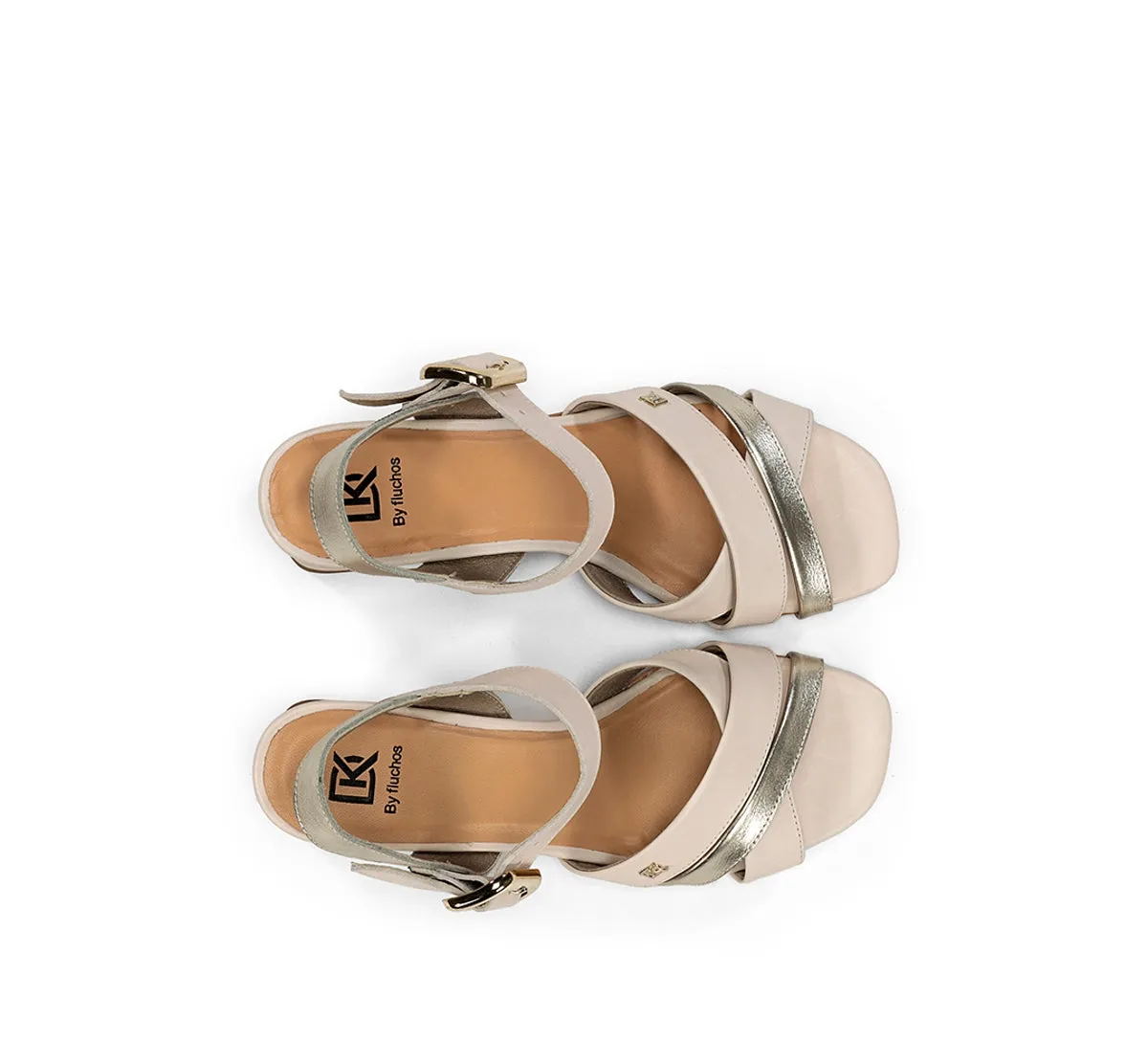 Dorking Larus D9461 sandali donna taupe tacco quadrato
